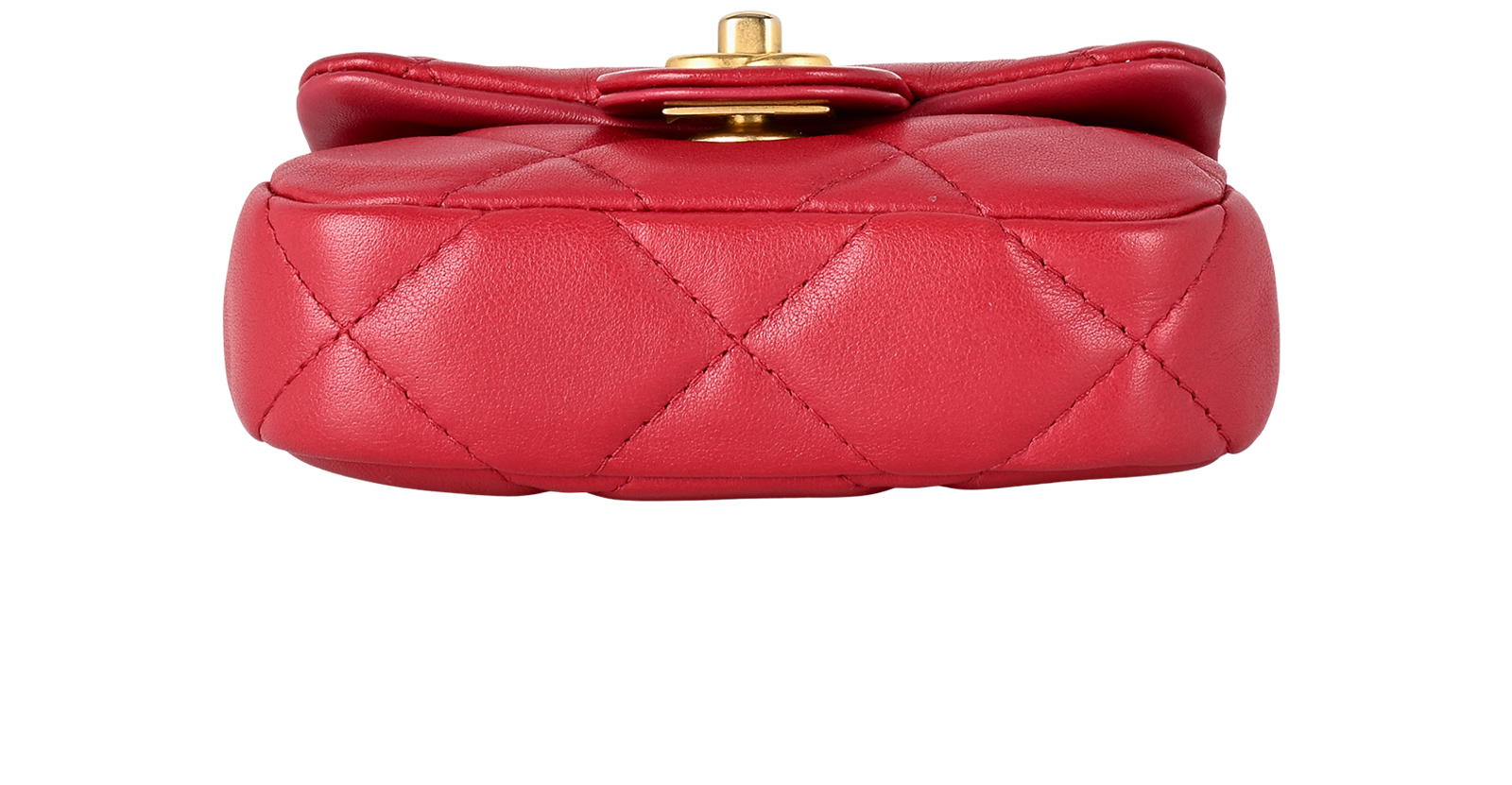 Lady Handle Flap Card Holder, &pound;1,800, Handbags, Red, Leather, Top view